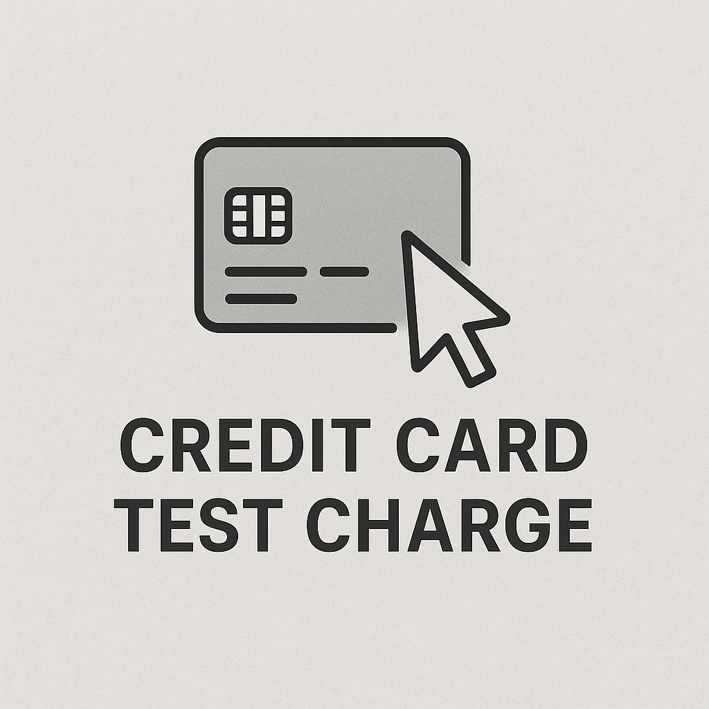 Test Charge for Custom Cards